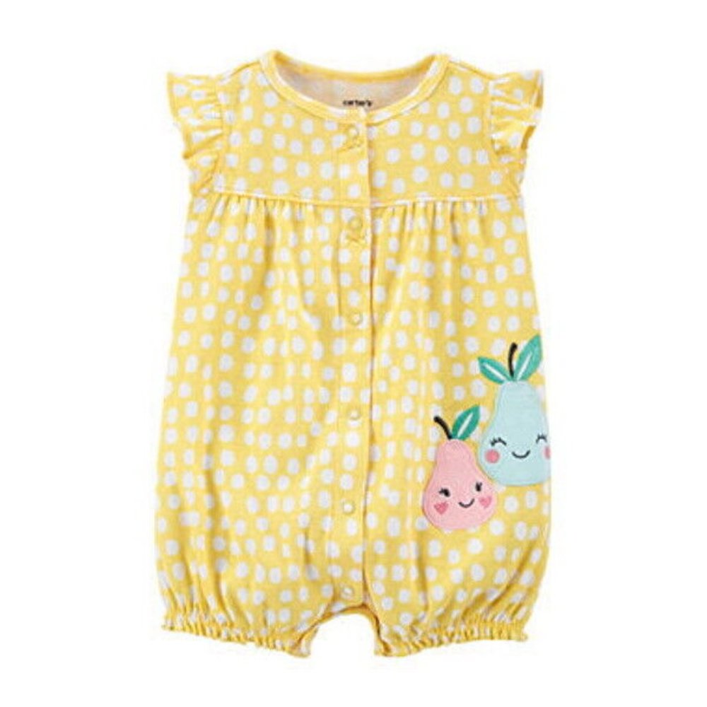 CARTER'S BABY GIRLS CREEPER w/ APPLIQUE- 12m (NIP)